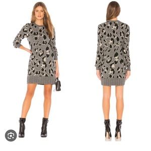 LOVERS & FRIENDS above the knee animal print mini dress Size Xs